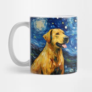 Chinook painted in Starry Night style Mug